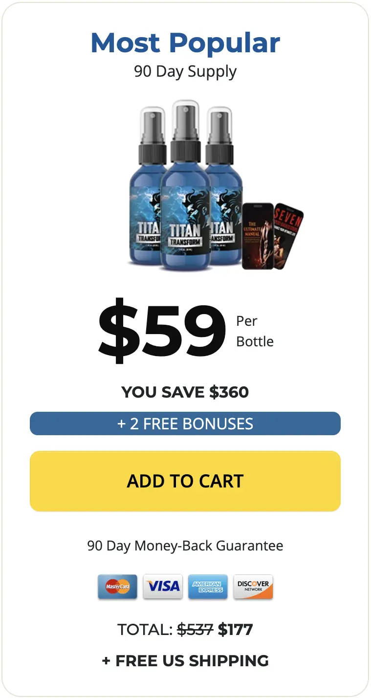Titan Transform three bottles order